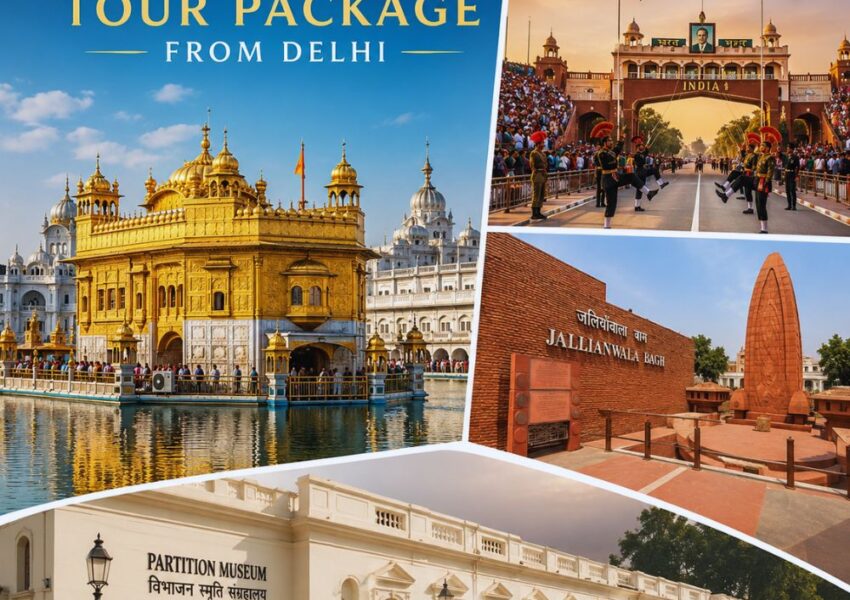 Golden Temple, Wagah Border, Jallianwala Bagh, and Partition Museum featured in the Amritsar Tour Package from Delhi