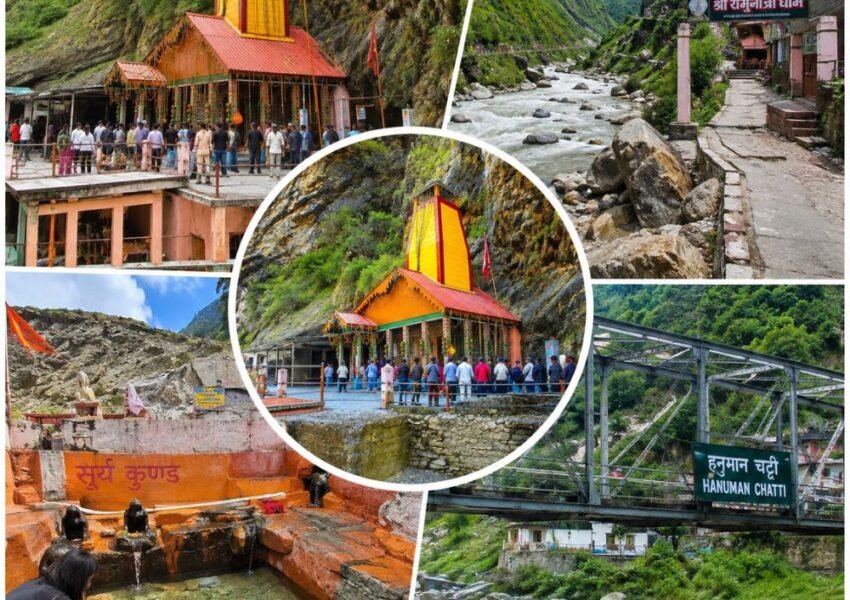 Yamunotri Tour Packages from Barkot featuring Yamunotri Temple, Surya Kund, Hanuman Chatti, Janki Chatti and scenic Himalayan valley views