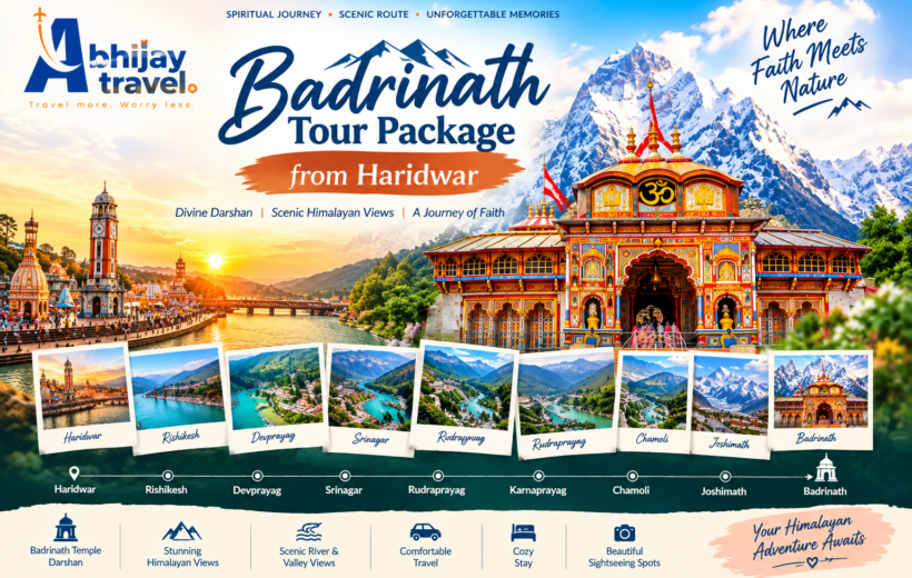 Badrinath Yatra from Haridwar 2026 Package Cost
