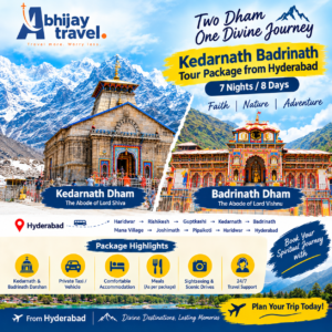 Kedarnath Badrinath Tour Package from Hyderabad | 7N/8D