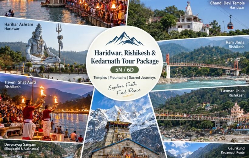 Haridwar, Rishikesh & Kedarnath Tour Package (5N/6D)