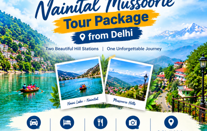 Nainital Mussoorie Tour Package from Delhi – 5 Days