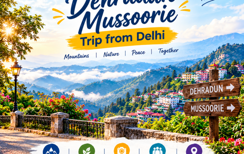 Delhi to Dehradun Mussoorie Tour Package – 4 Days / 3 Nights