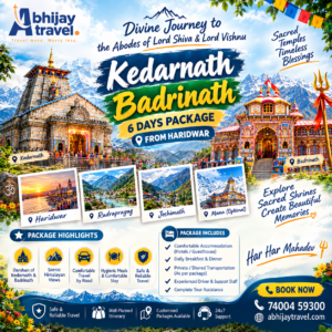 Kedarnath Badrinath 6 days package from Haridwar