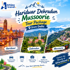 Haridwar Dehradun Mussoorie Tour Package from Delhi | 4 Days Trip
